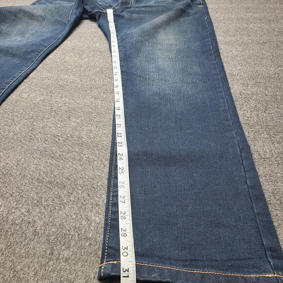 Izod Jeans Mens 40x32 Blue Comfort Slim Straight Stretch Denim Classic Fit Pants - Picture 2 of 9